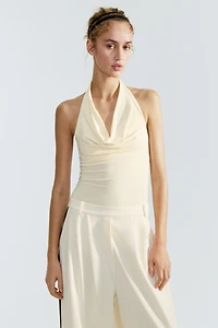 Halterneck thong body