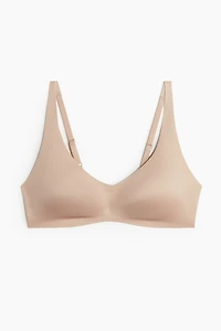 Padded Soft-Cup Microfiber Bra