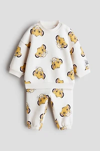 2-Piece Printed Sweatshirt and Joggers Set