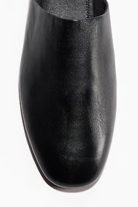 Mules en cuir