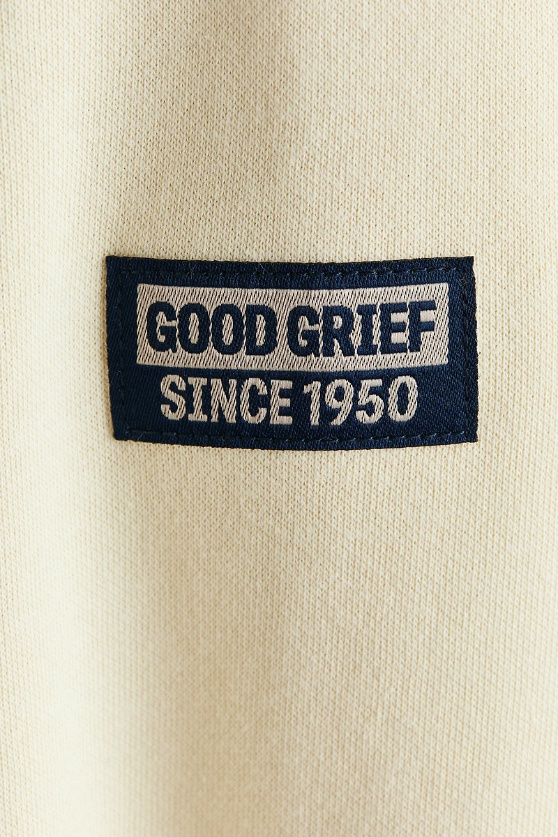Brushed-Inside Printed Hoodie