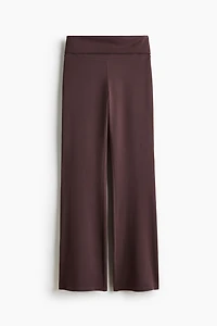 Pantalon en coton avec ceinture repliée