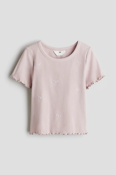 Embellished Cotton Top