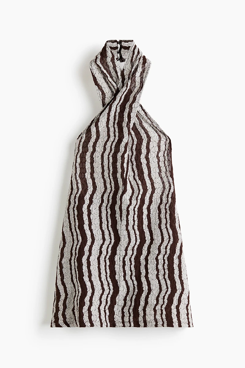Crinkled Halterneck Top