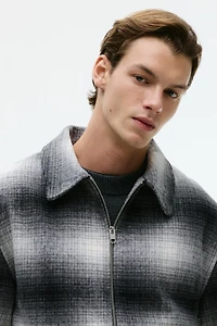 Surchemise classique en laine mélangée