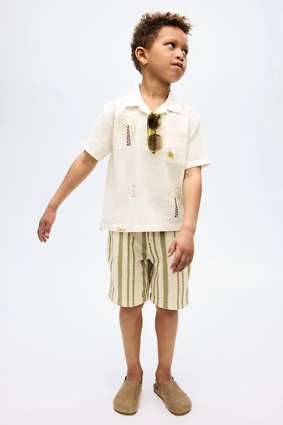 Cotton-Blend Shorts