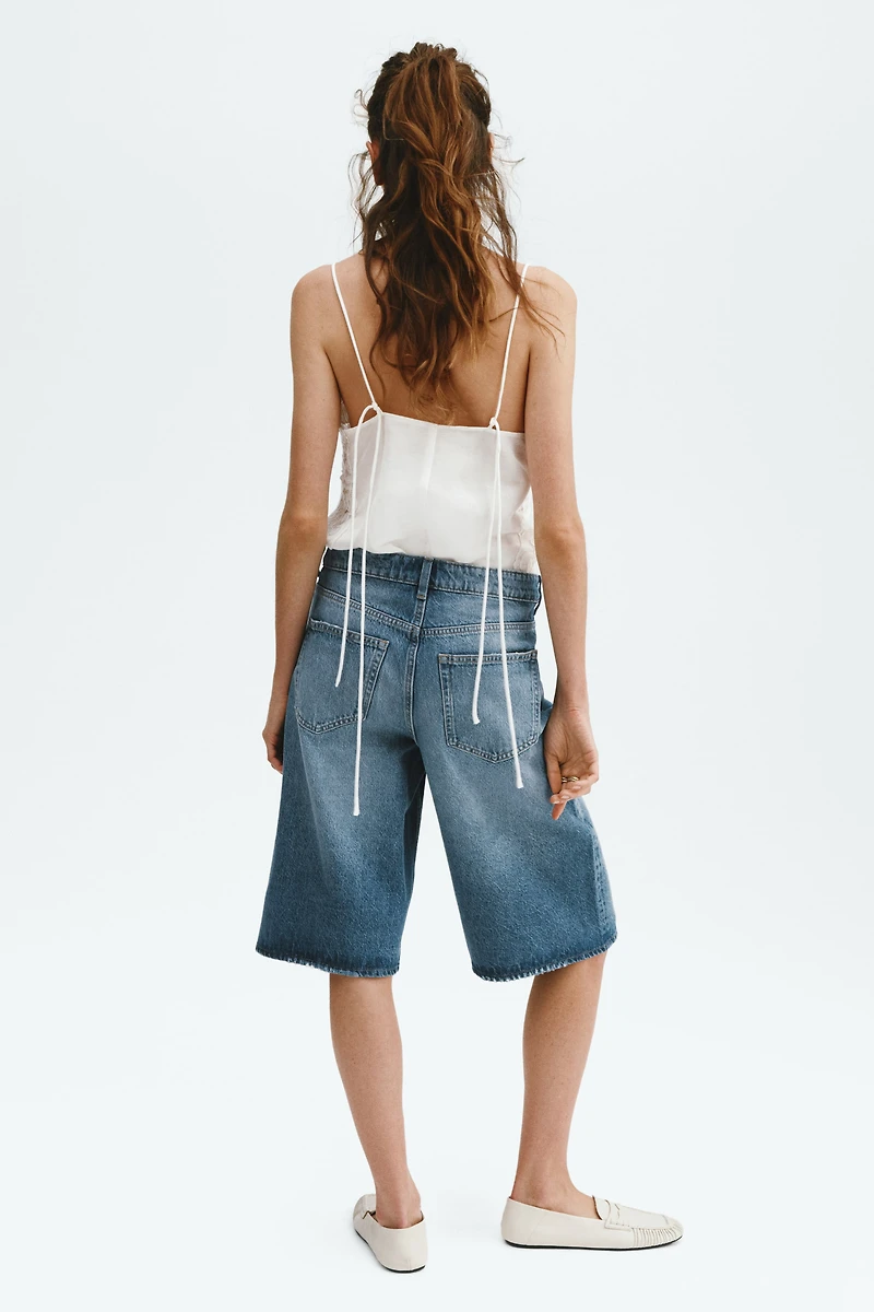 Denim Bermuda Shorts