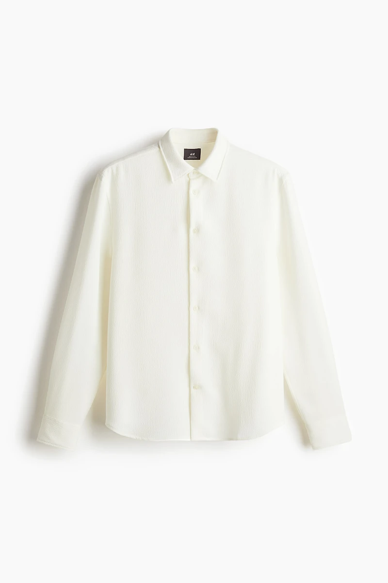 Regular Fit Crêpe Shirt