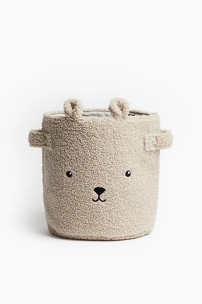 Small Teddy Fleece Storage Basket