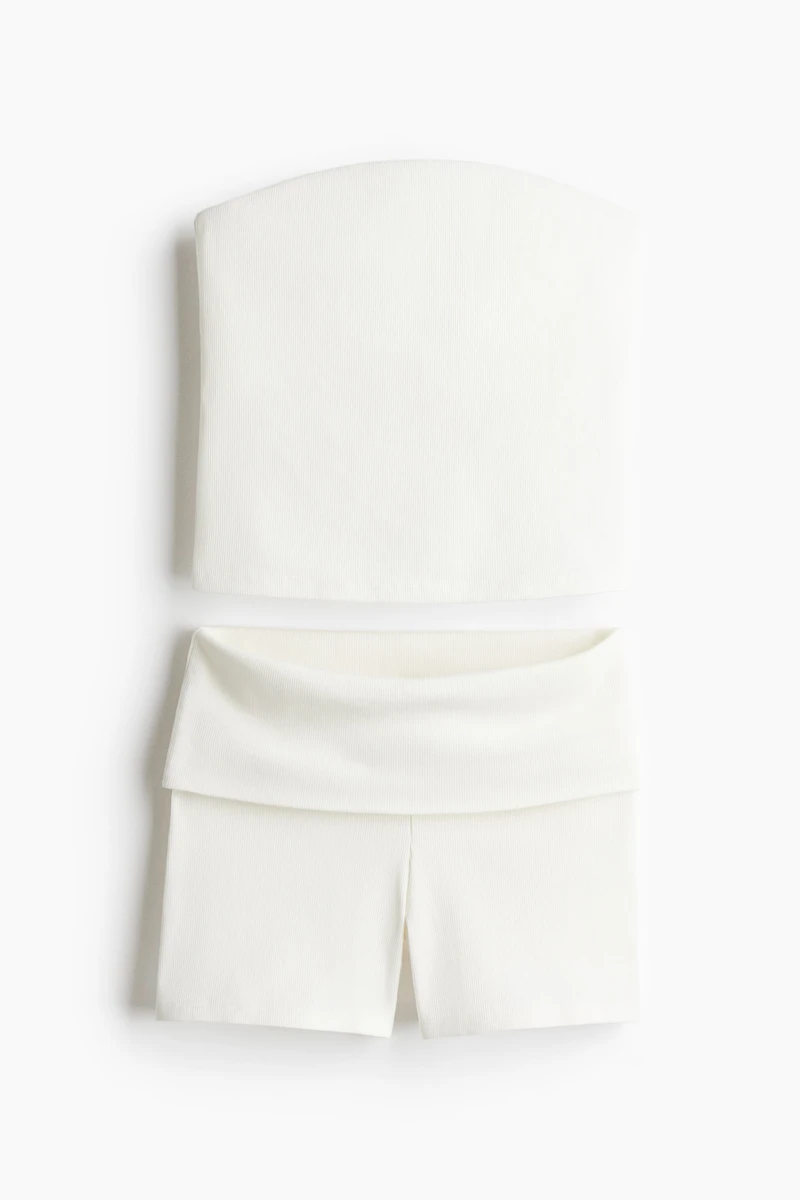 2-Piece Tube Top and Shorts Set