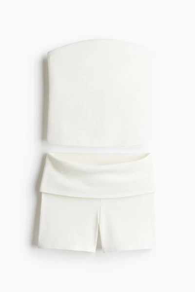 2-Piece Tube Top and Shorts Set