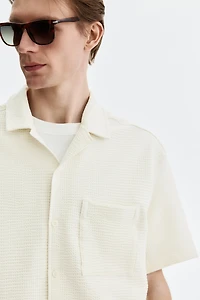 Relaxed-Fit Waffled Resort Shirt