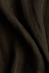 Cold-shoulder satin jumpsuit