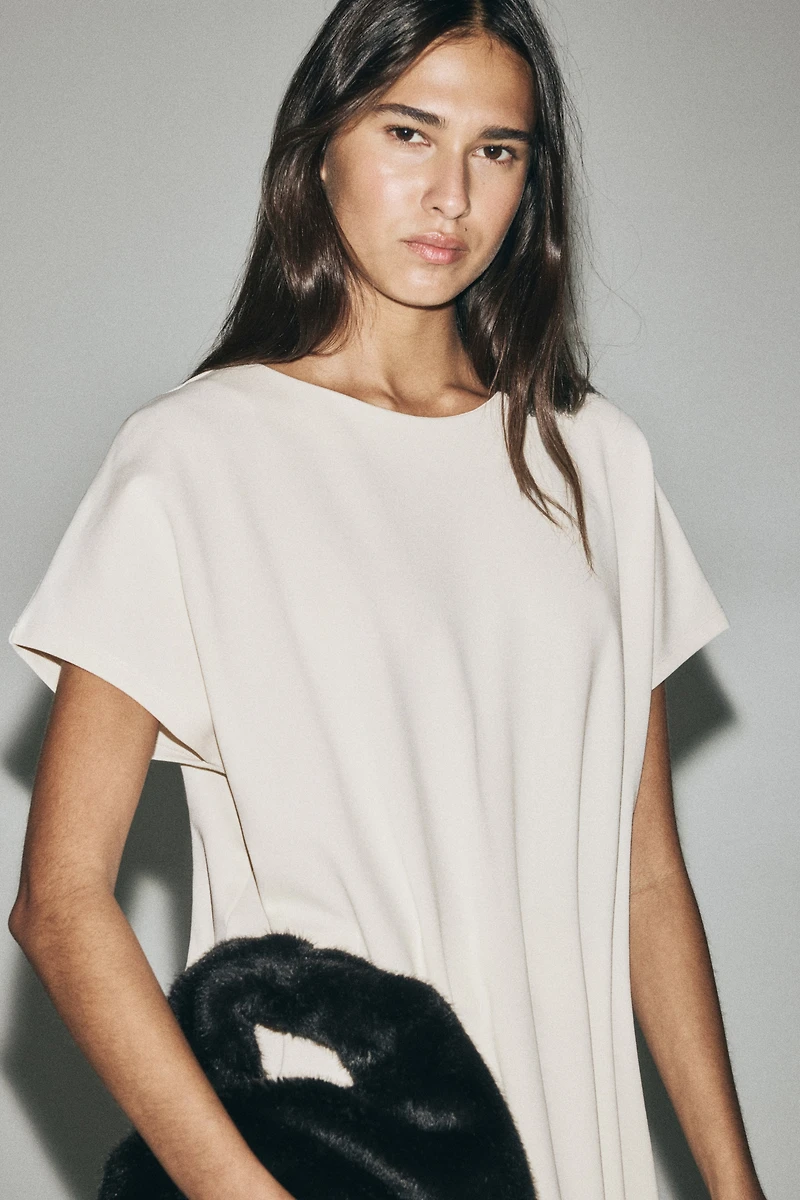 Tapered-Waist Jersey Dress