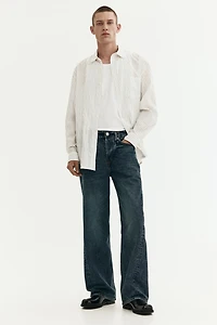 Loose-Fit Straight Twisted-Leg Jeans