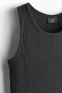 Slim Fit Wide-ribbed Tank Top