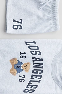 2-Piece Sweatshirt and Shorts Set