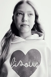 2-Piece Sweatsuit with Printed Motif