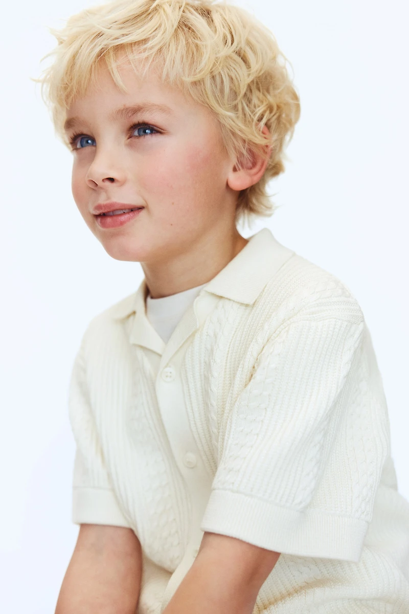 Textured-Knit Resort Shirt