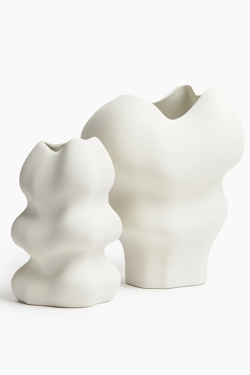 Extra-Large Irregular-Shaped Stoneware Vase