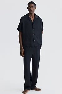 Chemise décontractée à col cubain