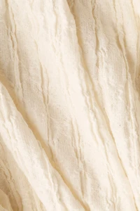 Textured Bubble-Hem Blouse