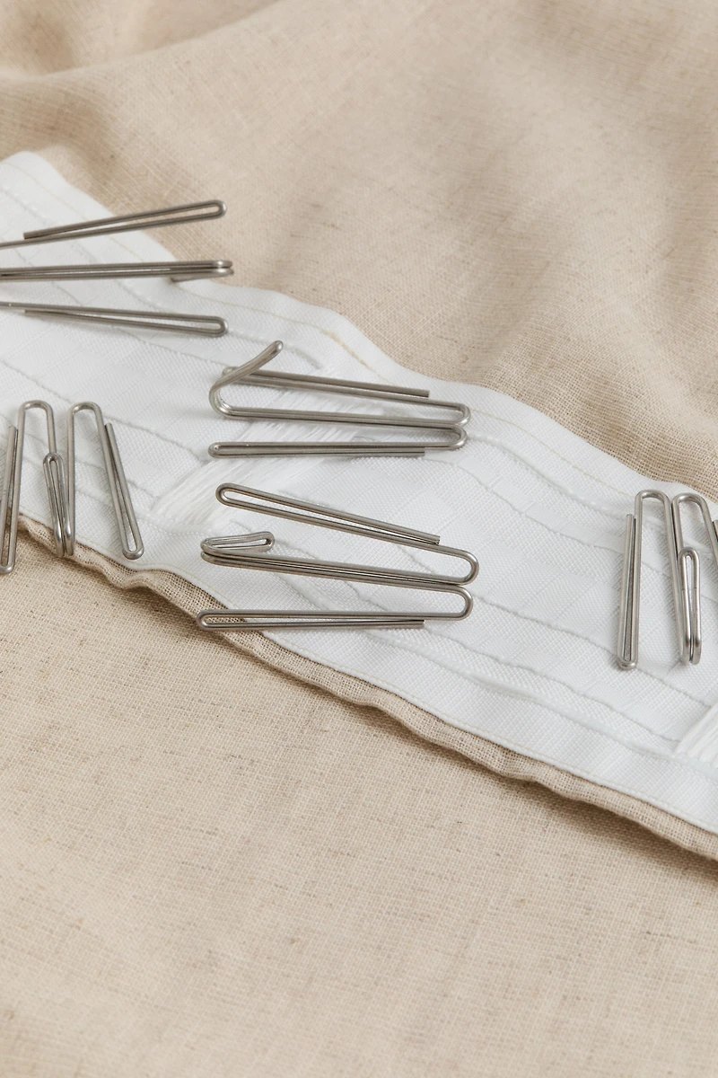 1-Pack Wide Linen-Blend Curtain Panel