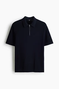 Slim-Fit Textured Polo Shirt