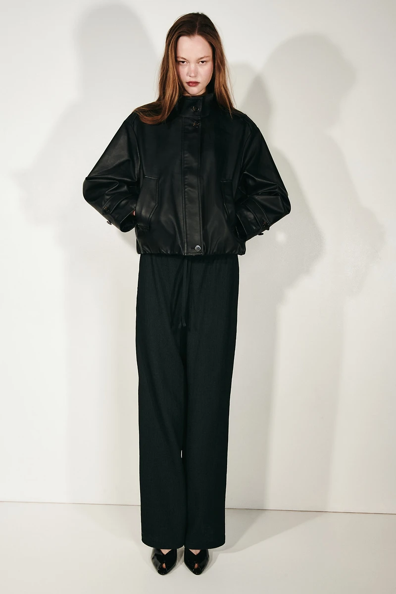 Textured Jersey Pants