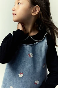 Printed Denim Dress