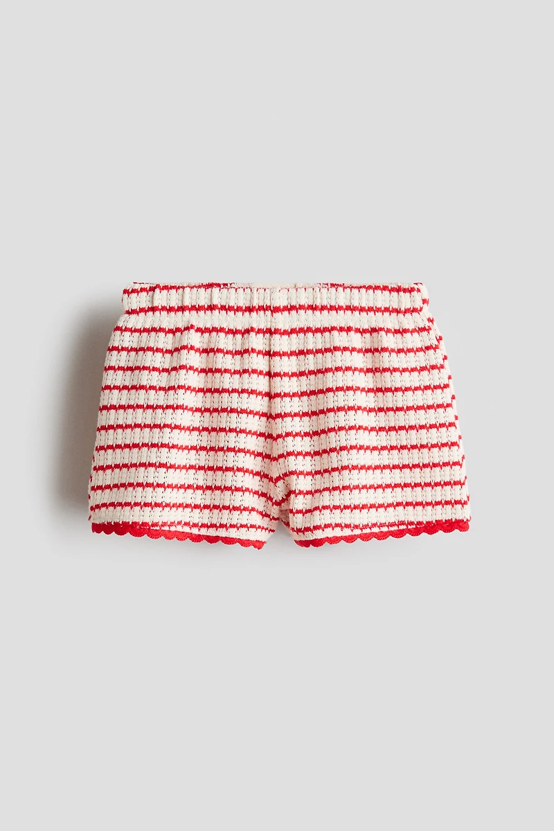Textured-Knit Shorts