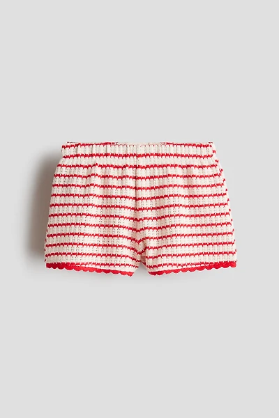 Textured-Knit Shorts