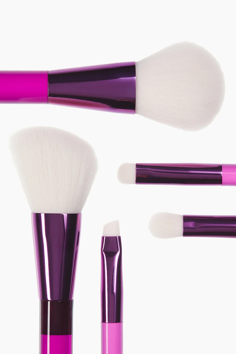 5-Pack Eye and Face Makeup Brushes