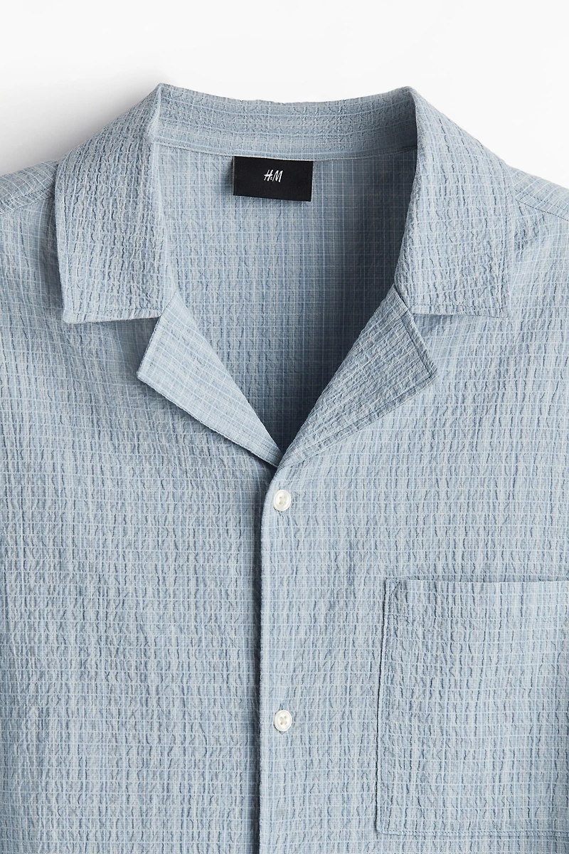 Loose-Fit Seersucker Resort Shirt
