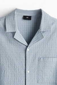 Loose-Fit Seersucker Resort Shirt
