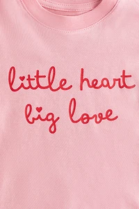 Cotton T-Shirt with Printed Text