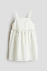 Robe en coton avec détail à nouer