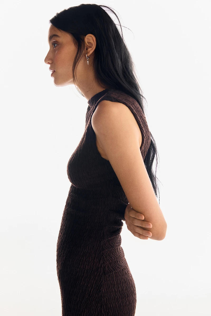 Robe maxi à effet drapé