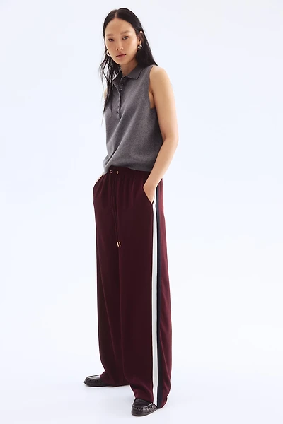 Track Pants with Side Stripes