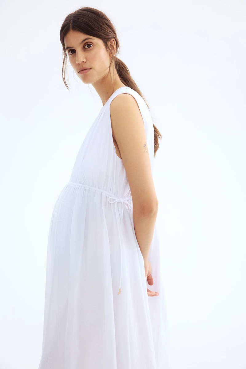 MAMA Drawstring-Detail Dress
