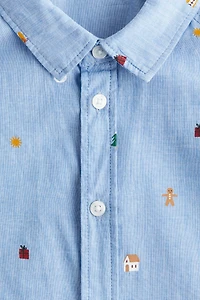 Chemise en coton à motif