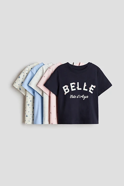 Lot de 5 T-shirts en coton
