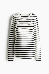 MAMA Ribbed Jersey Top