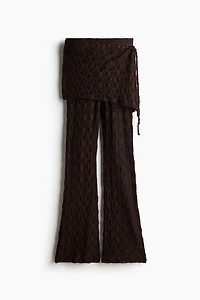 Pantalon en dentelle avec jupe superposée