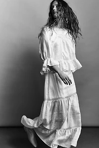 Blouse à manches bouffantes