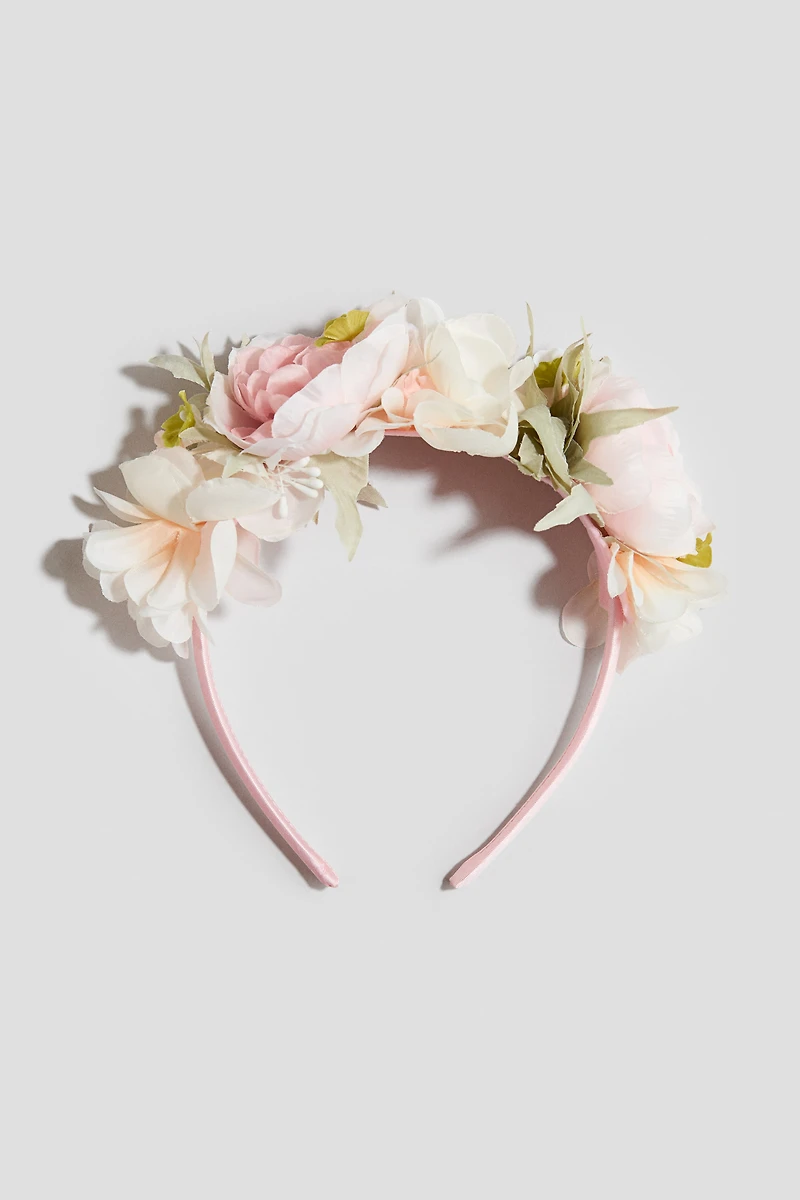 Flower-Appliquéd Hairband