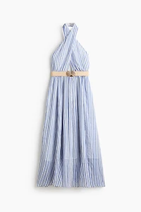 Belted Halterneck Dress