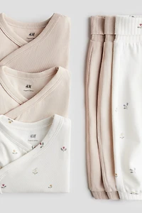 Ensemble 6 pièces avec cache-couches et pantalons