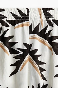 Pantalon large à taille élastique