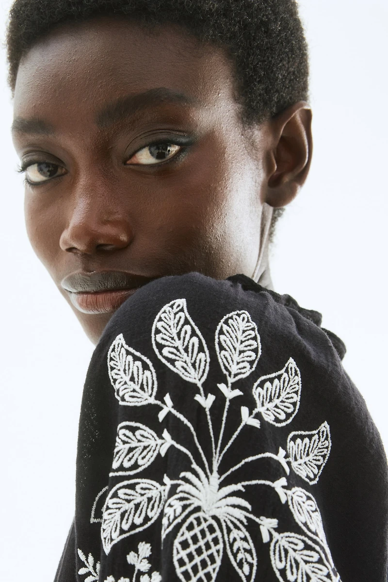 Embroidered Cotton Dress
